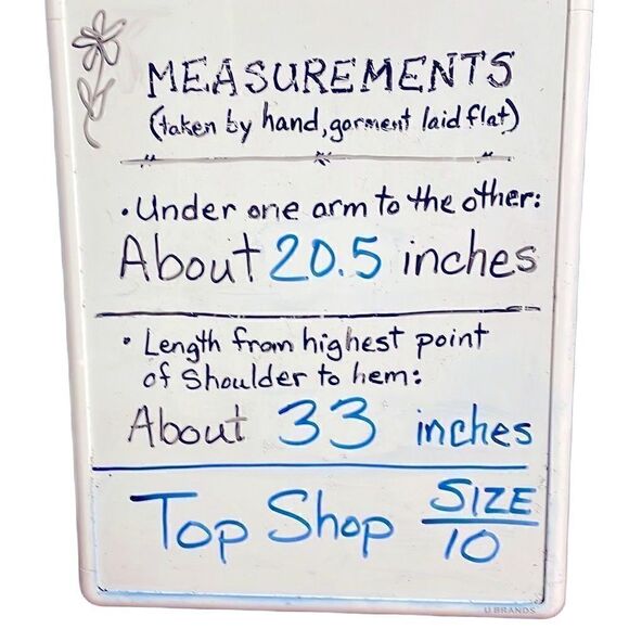 Topshop blue off shoulder boho embroidered simple dress size 10 - Picture 8 of 8